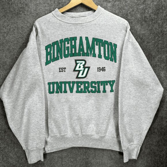 1946 Binghamton University Sweatshirt University of New York at Binghamton Shirt - Picture 1 of 2